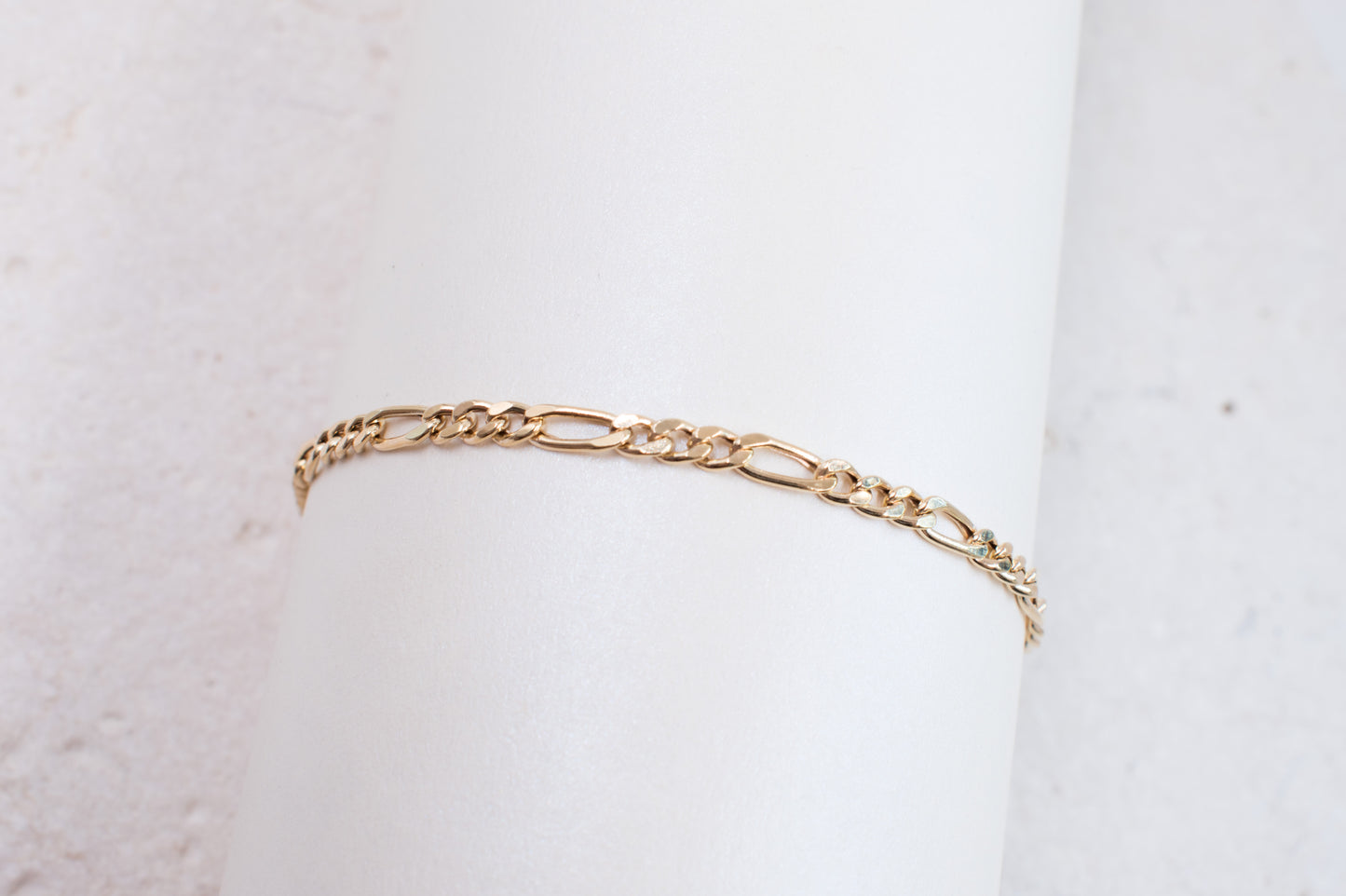 9ct Yellow Gold Figaro Bracelet