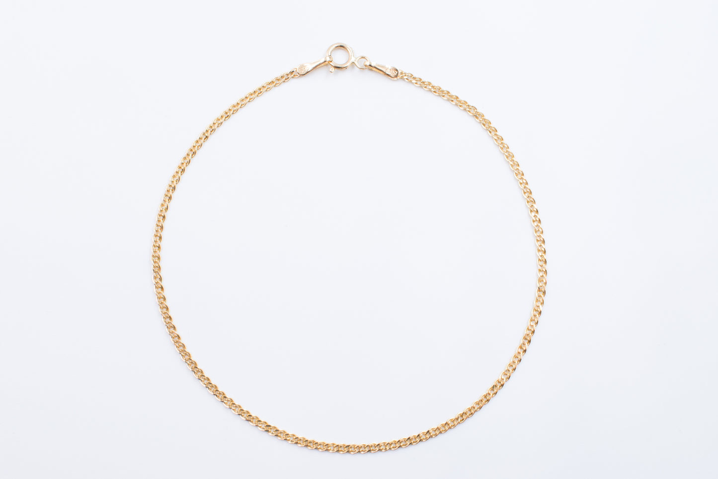 14ct Yellow Gold Flat Wheat Bracelet