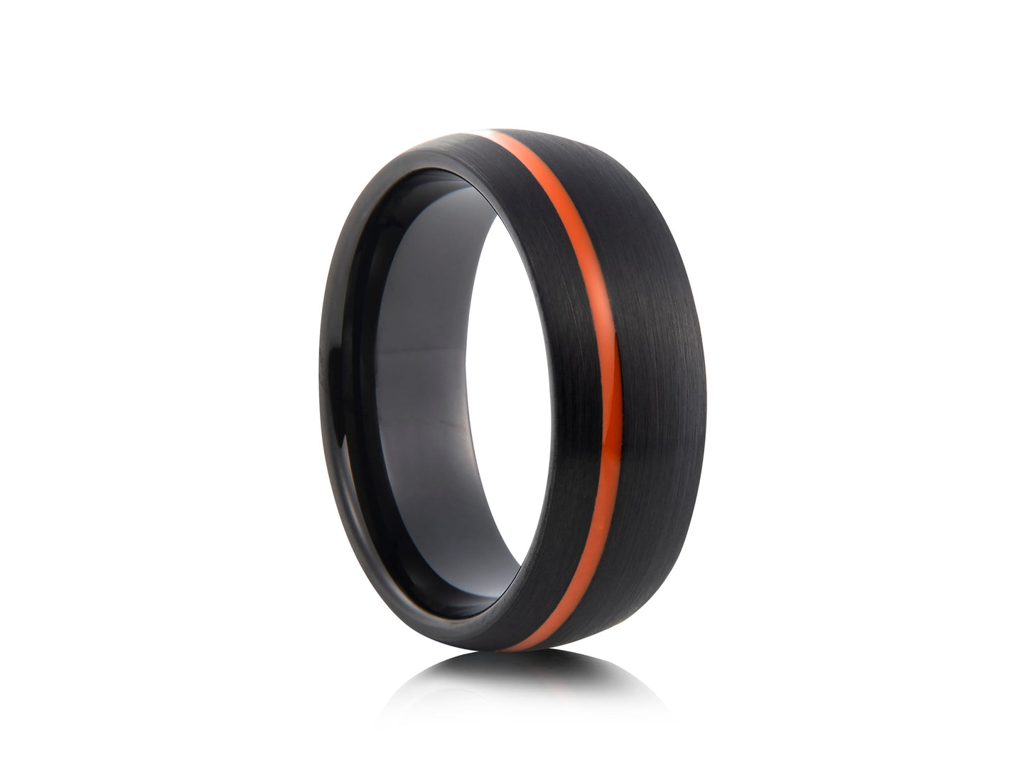 Black tungsten with orange detail