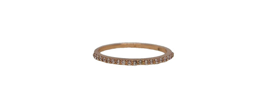 9ct Rose gold cubic zirconia claw setting eternity band