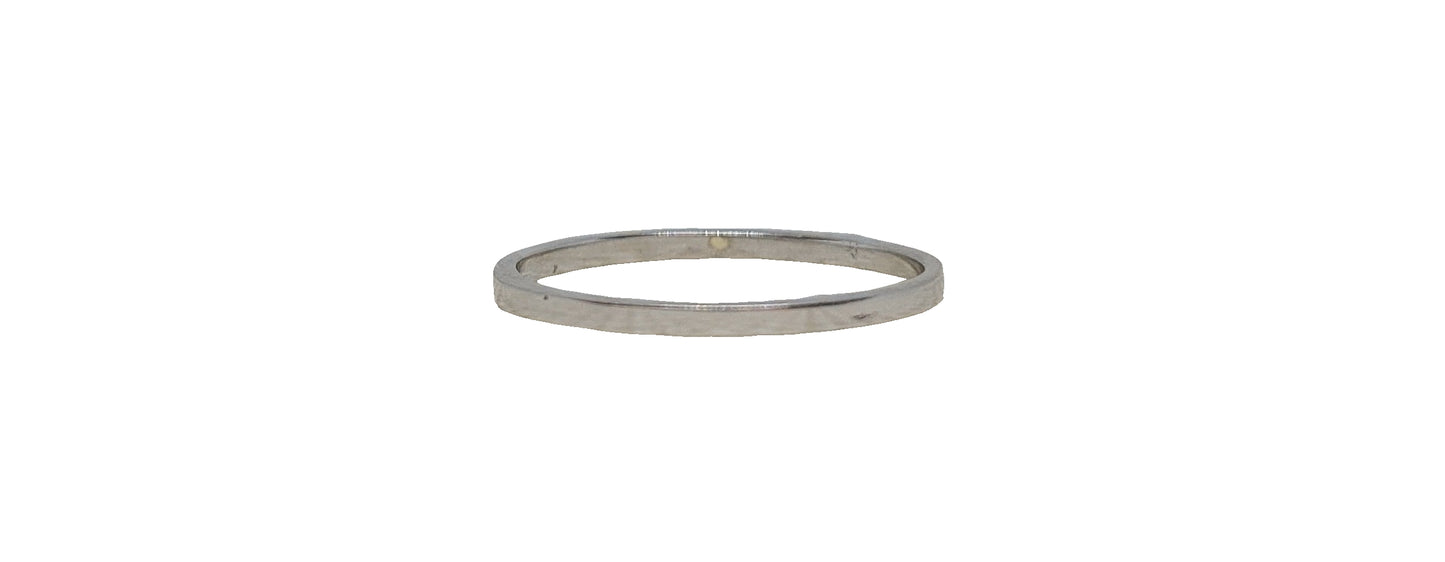 9ct White Gold claw set diamond eternity band