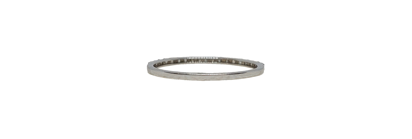 18ct White Gold claw set diamond eternity band