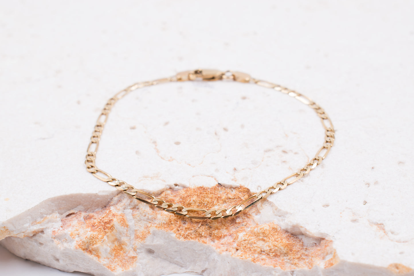 9ct Yellow Gold Figaro Bracelet