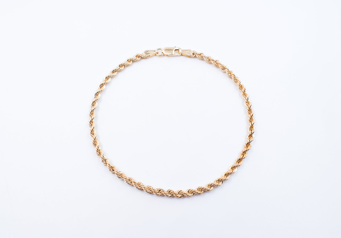 9ct Yellow Gold Rope Bracelet