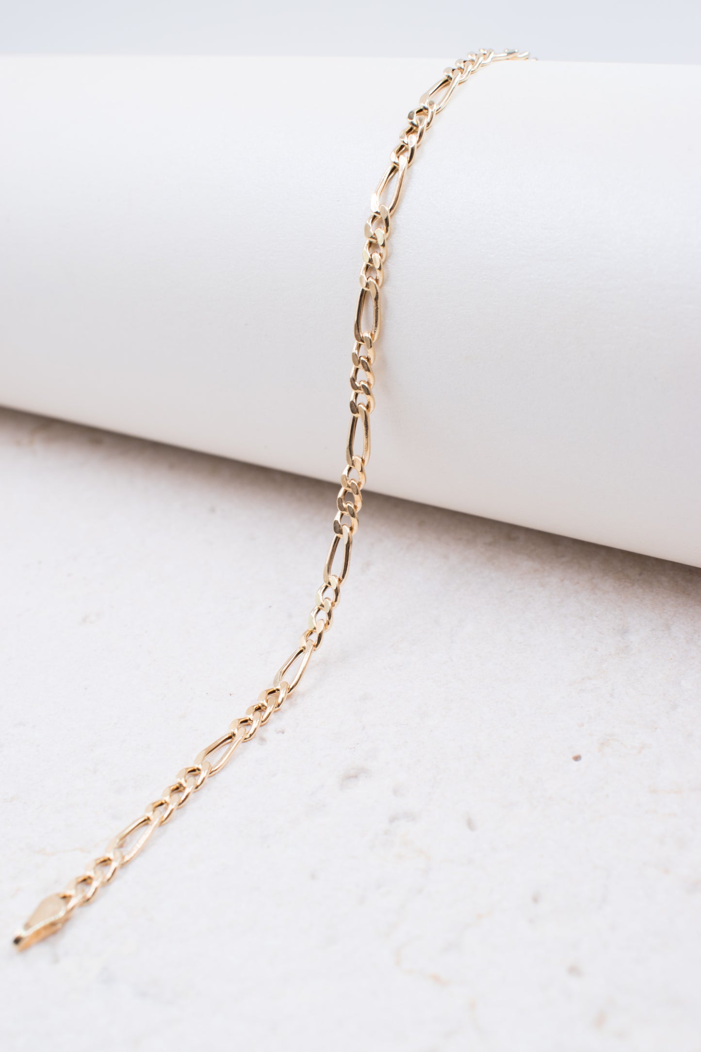 9ct Yellow Gold Figaro Bracelet