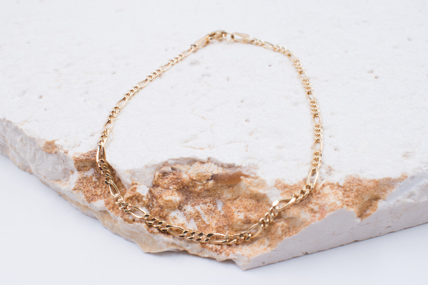 9ct Yellow Gold Figaro Bracelet