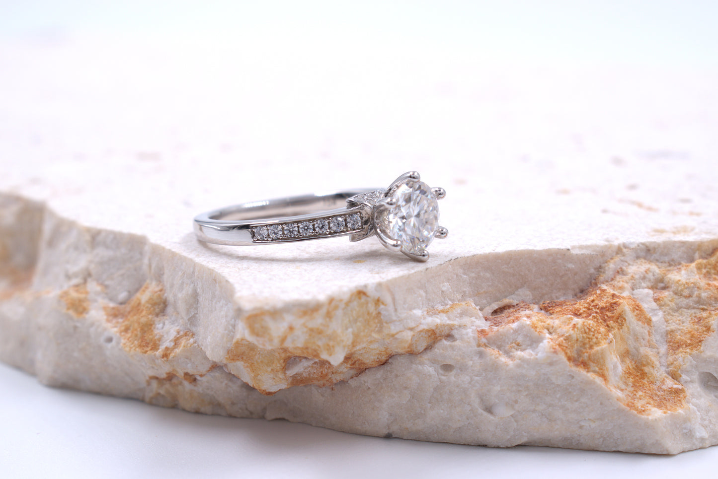 Steling Silver Moissanite Ring