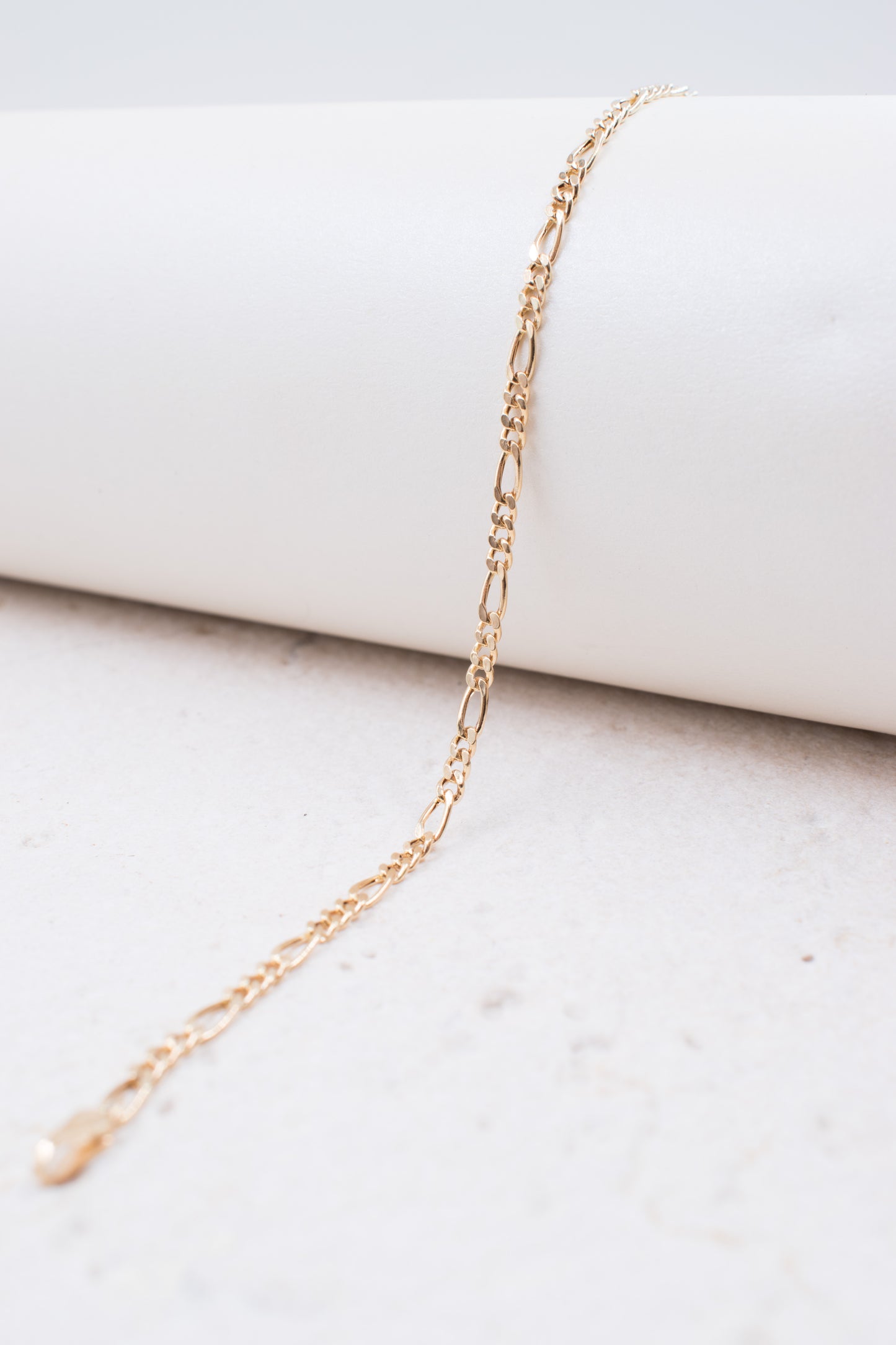 9ct Yellow Gold Figaro Bracelet