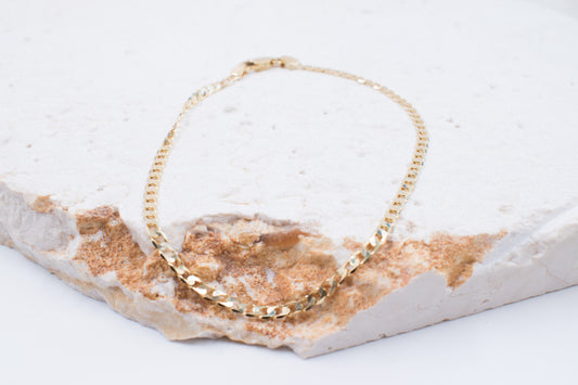 9ct Yellow Gold Curb Link Bracelet