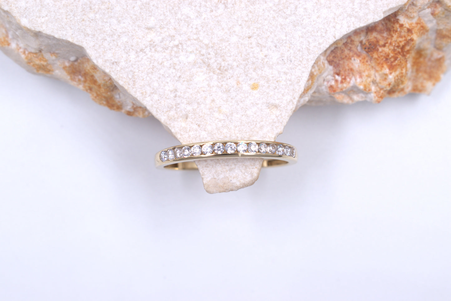 9ct Yellow Gold Channel Set Eternity Ring