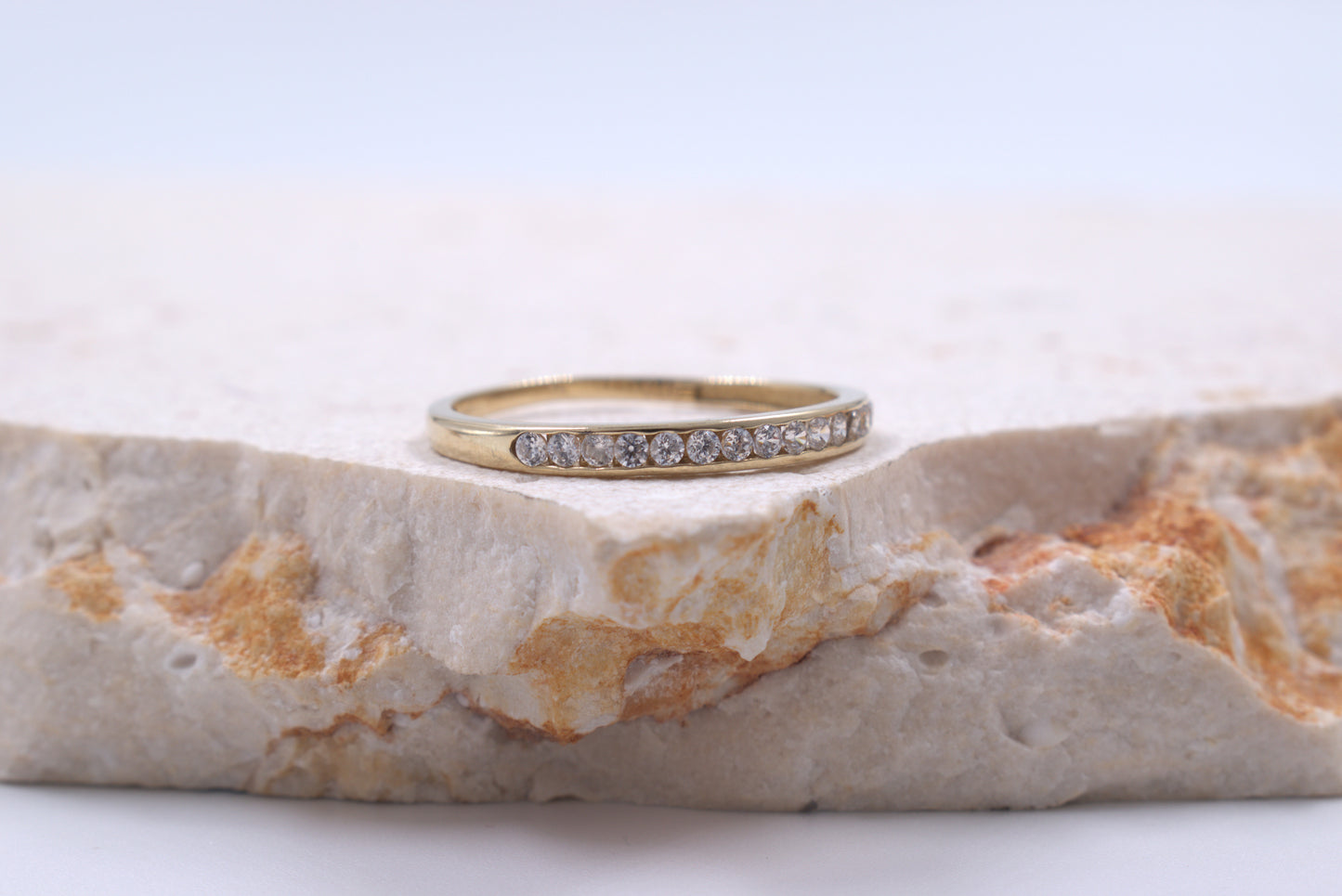 9ct Yellow Gold Channel Set Eternity Ring