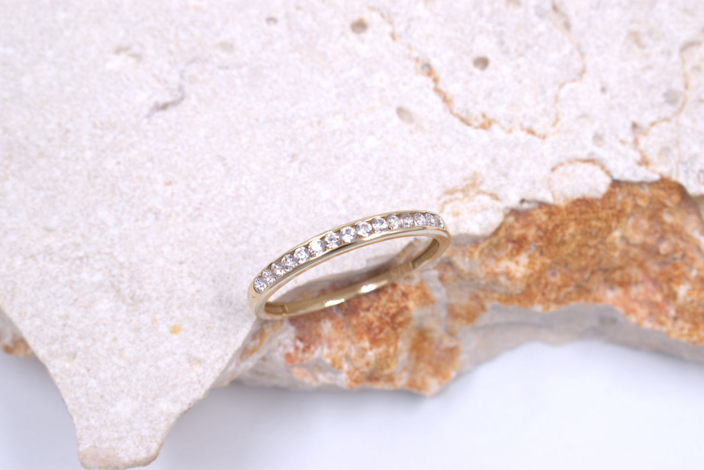9ct Yellow Gold Channel Set Eternity Ring