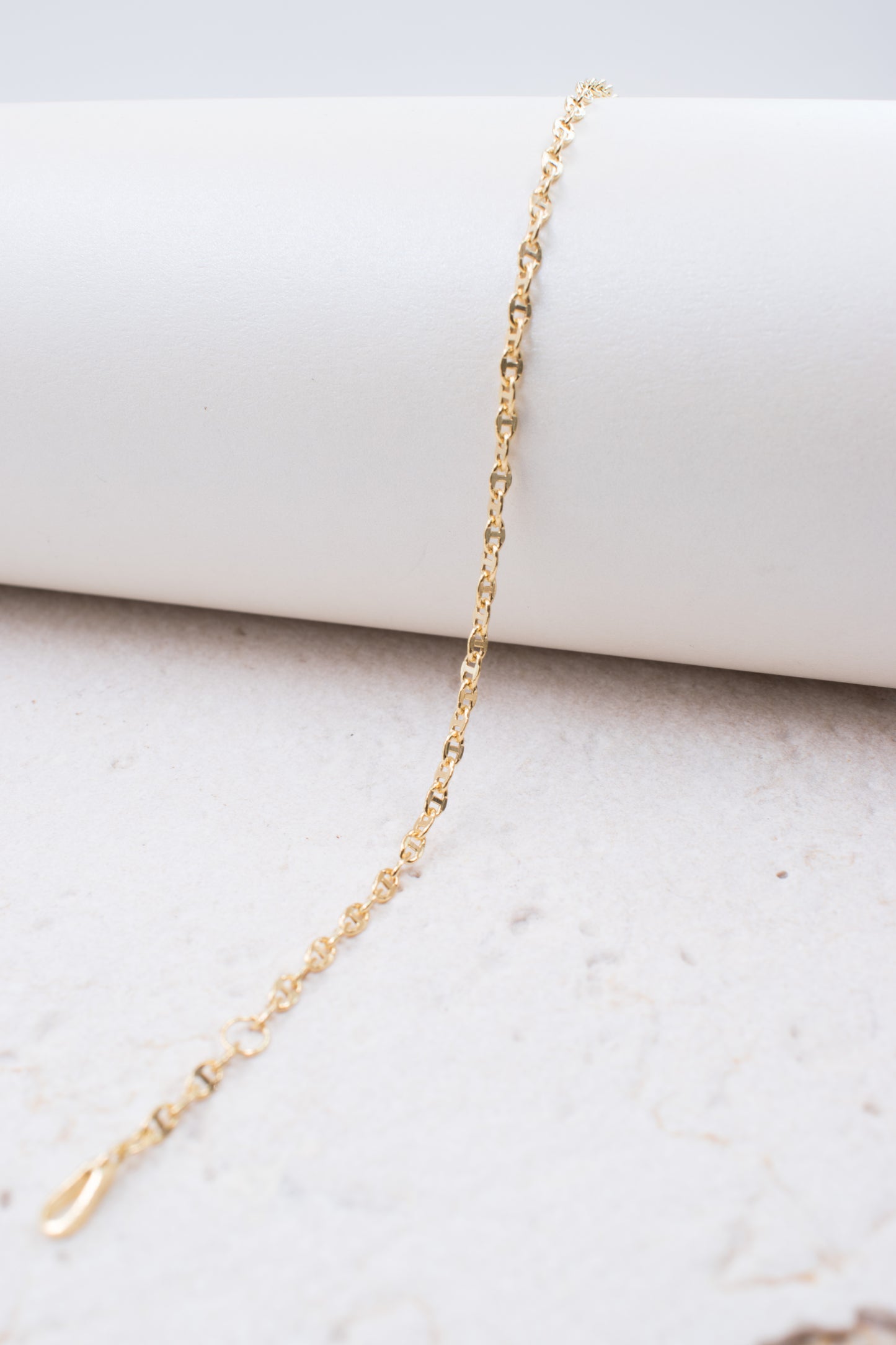 9ct Yellow Gold Marina Link Bracelet