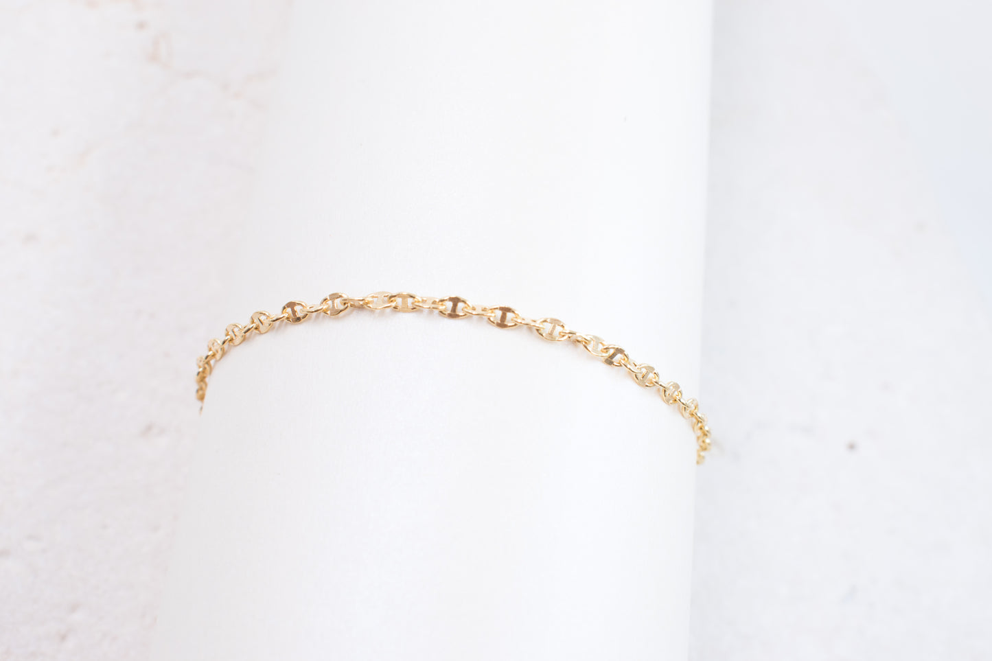9ct Yellow Gold Marina Link Bracelet