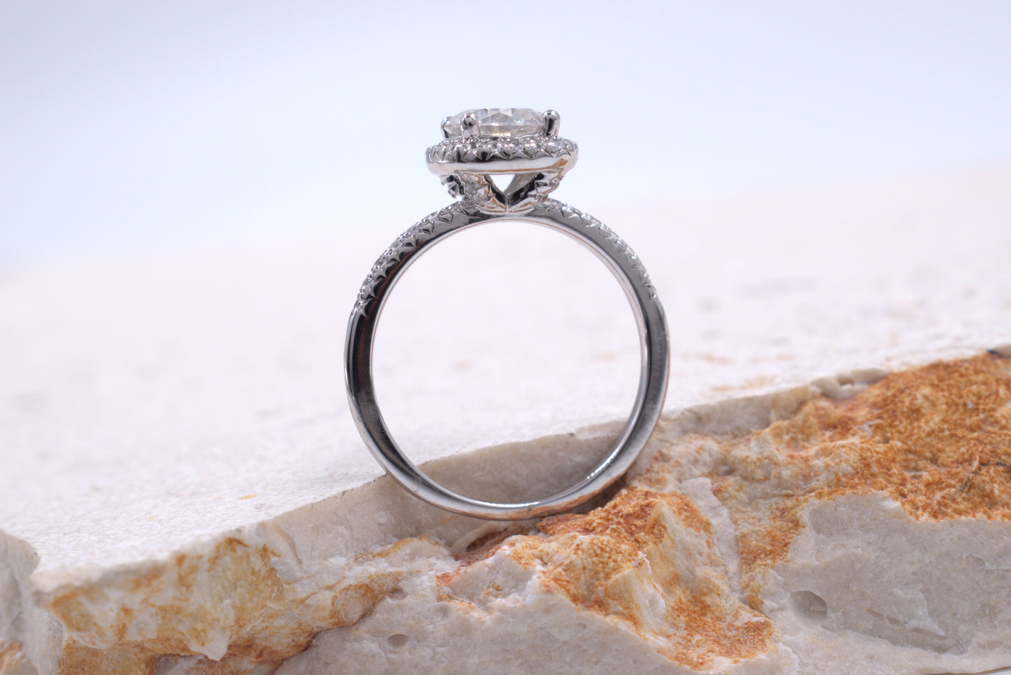 Sterling Silver Moissanite Ring