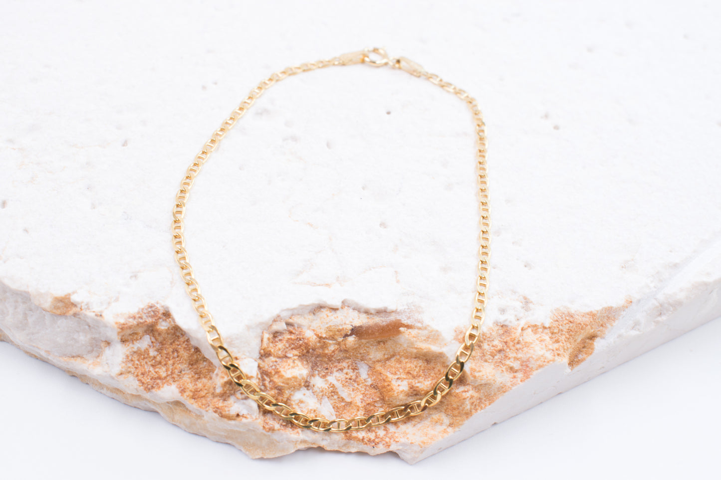 9ct Yellow Gold Marina Link Bracelet