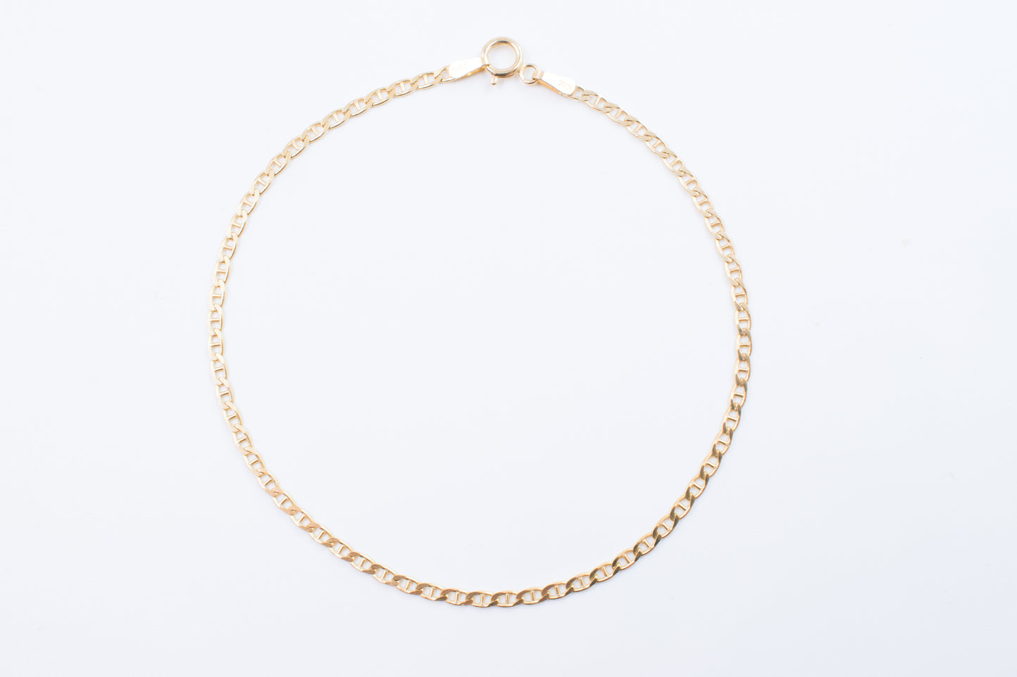 9ct Yellow Gold Marina Link Bracelet