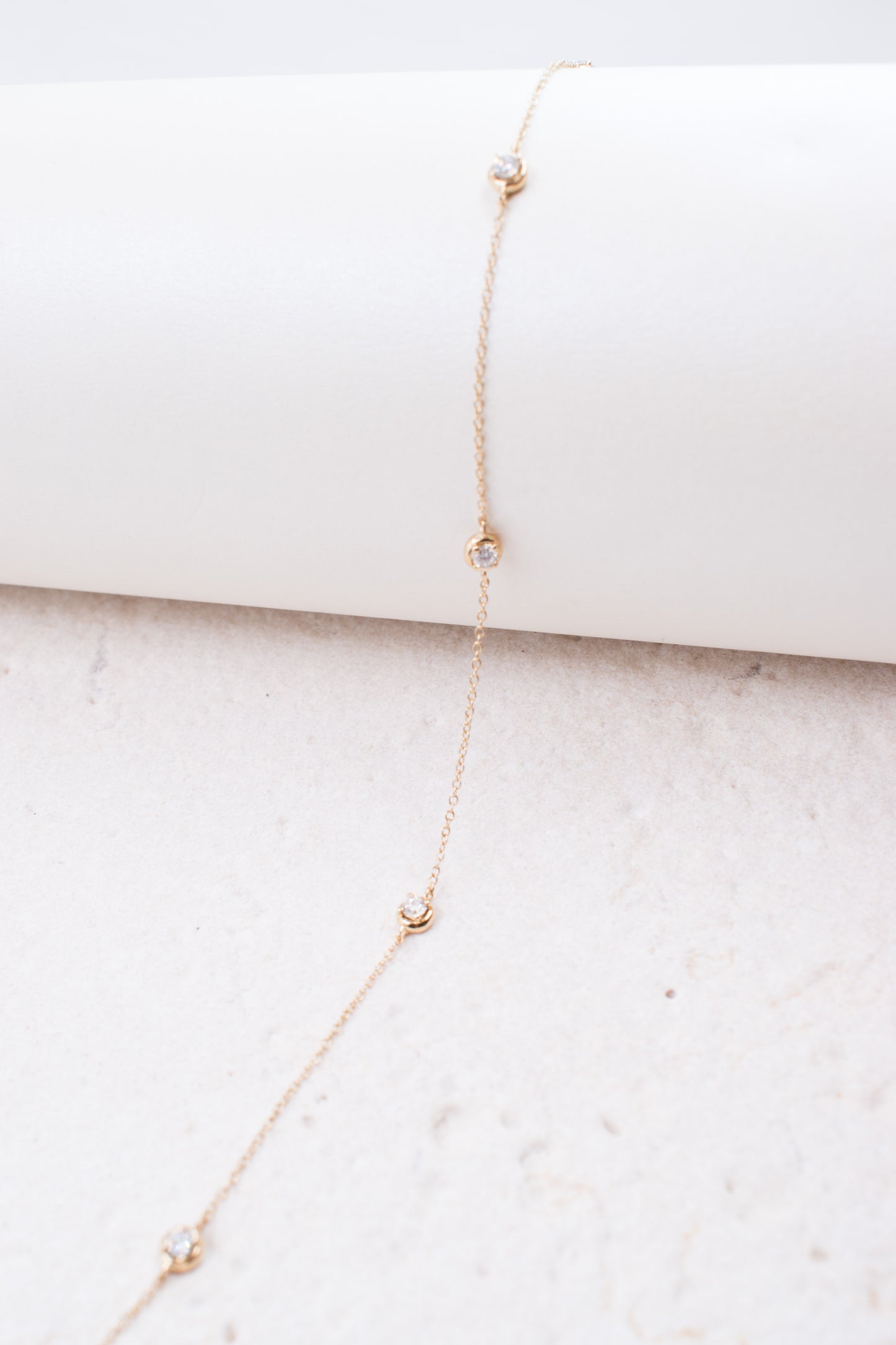 9ct Yellow Gold Diamond Bracelet
