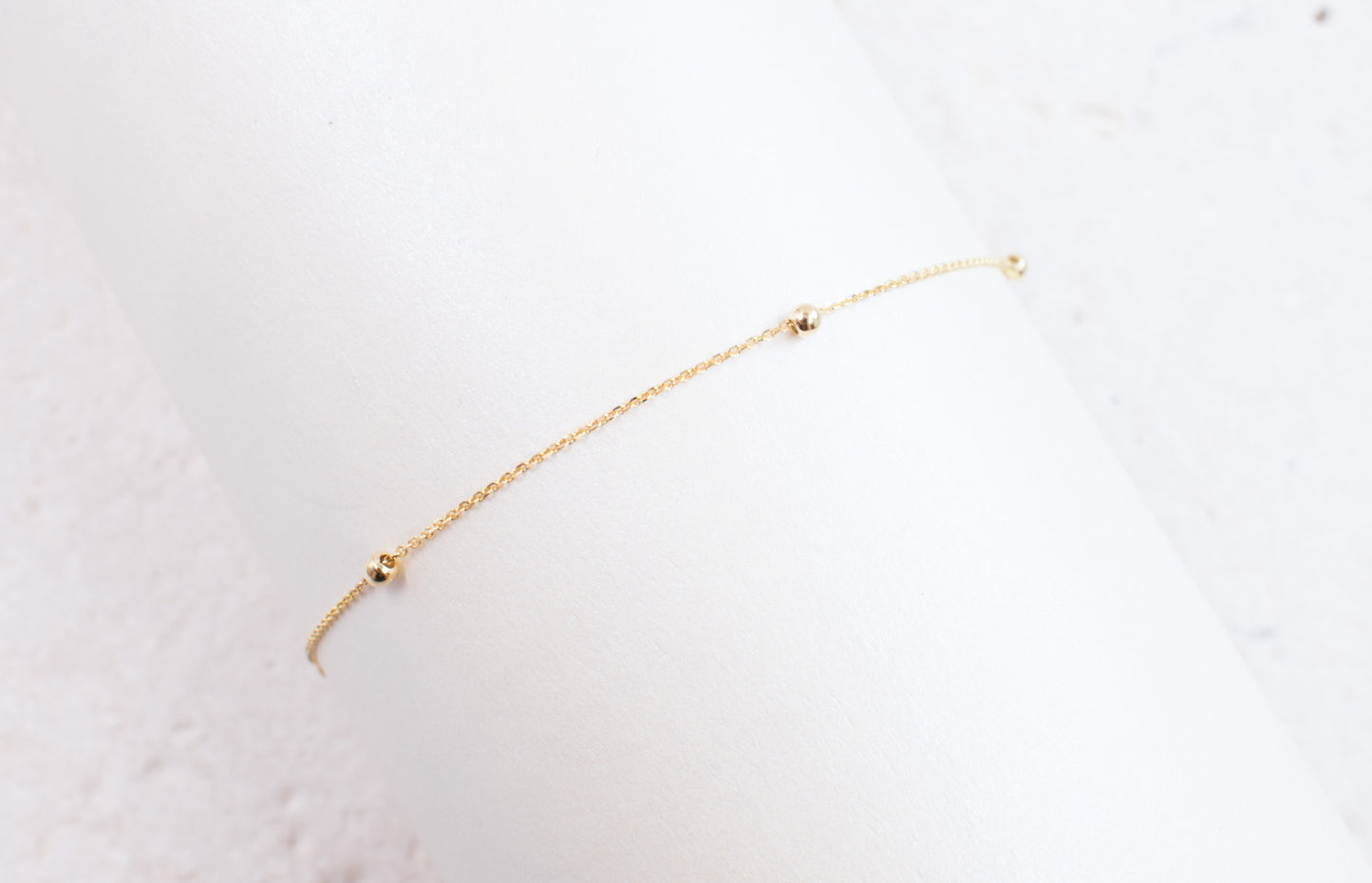 9ct Yellow Gold Fine Bracelet With Balls