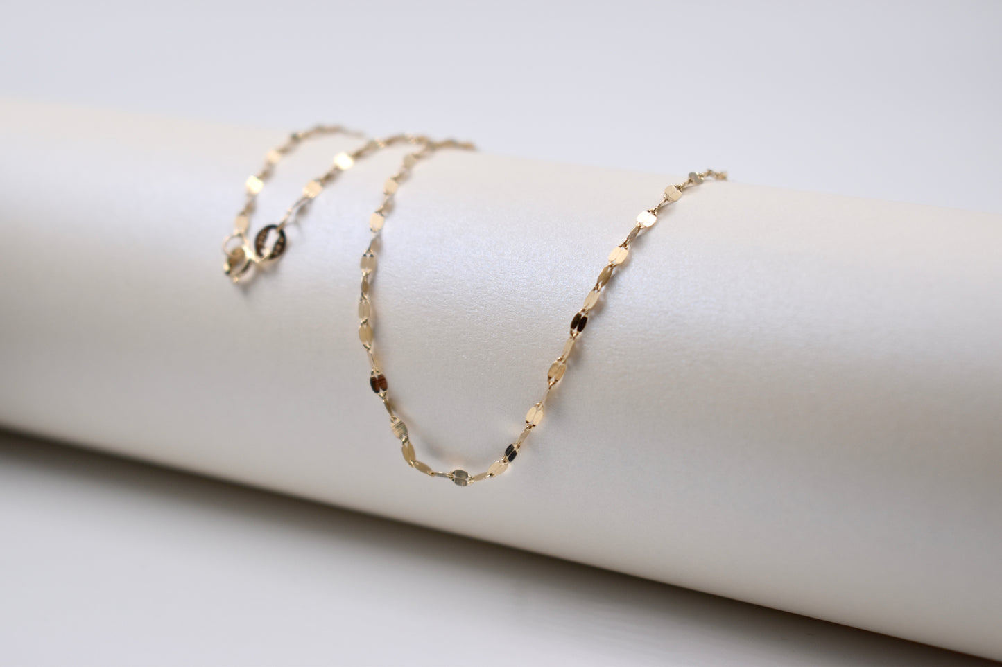 9ct Yellow Gold Oval Disc Chain