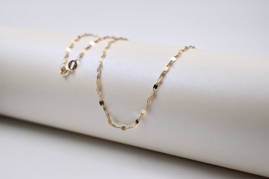 9ct Yellow Gold Oval Disc Chain