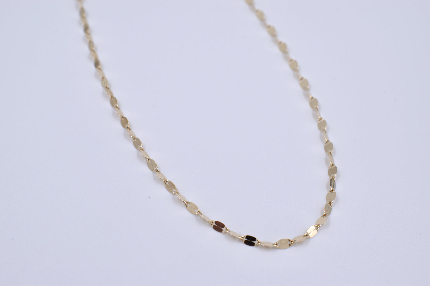9ct Yellow Gold Oval Disc Chain