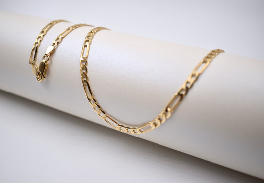9ct Yellow Gold Figaro Chain