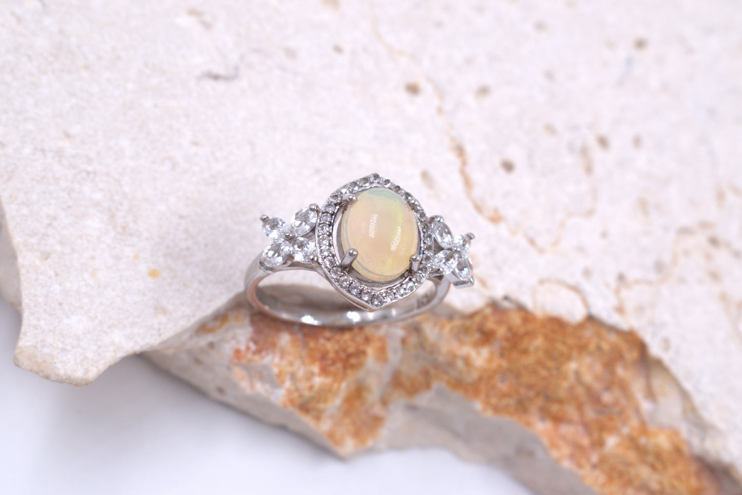 Sterling Silver Ethiopean Opal ring (October Birthstone)