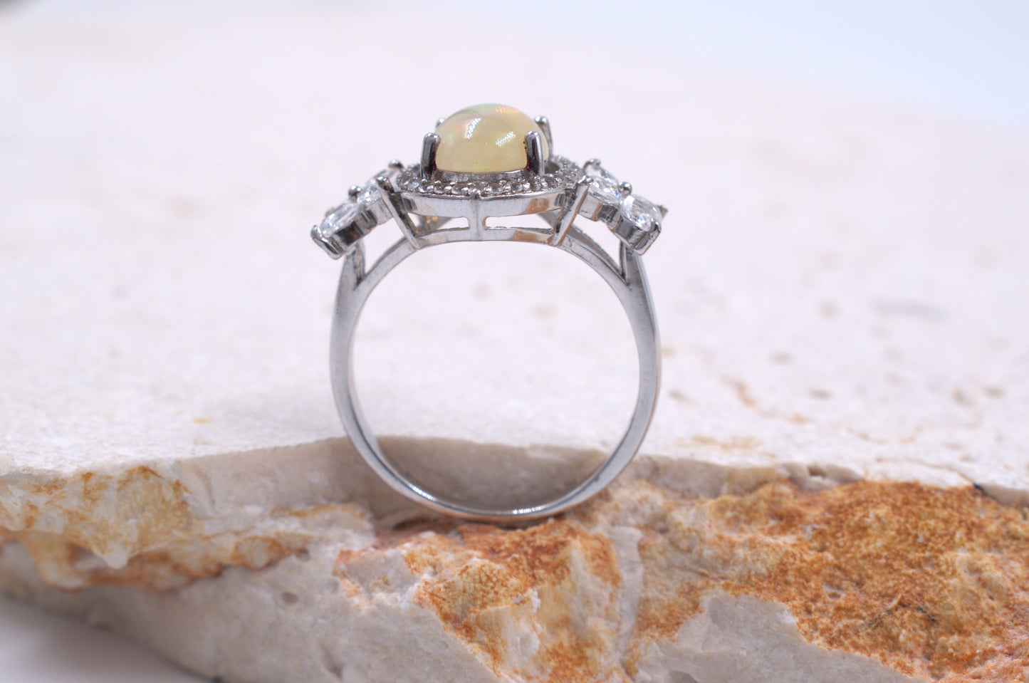 Sterling Silver Ethiopean Opal ring (October Birthstone)