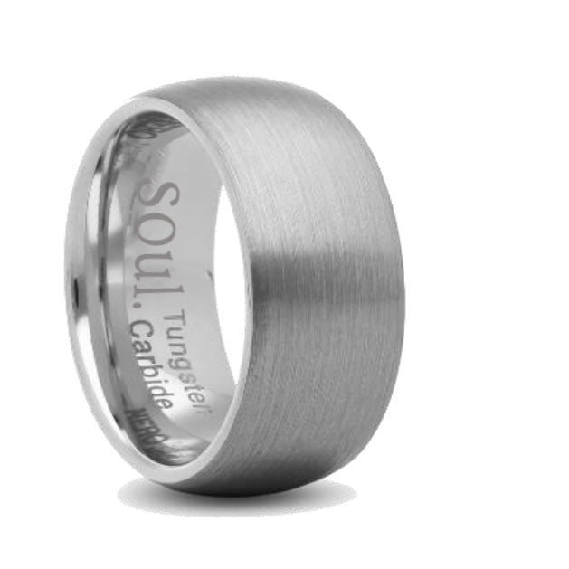 Grey tungsten ring