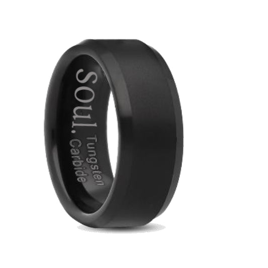 Black tungsten ring