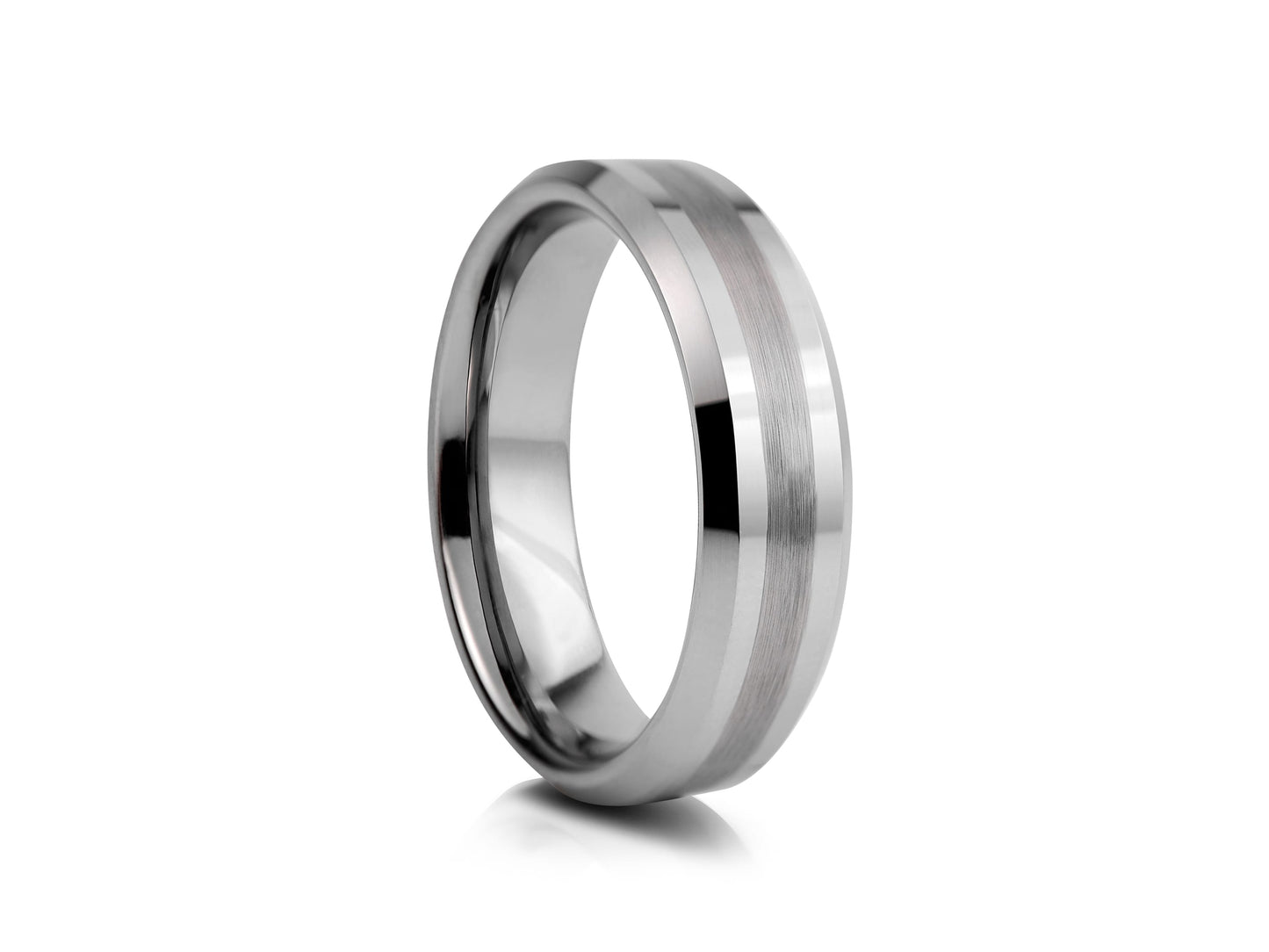 Grey tungsten ring