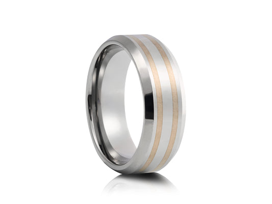 Grey tungsten with stripes