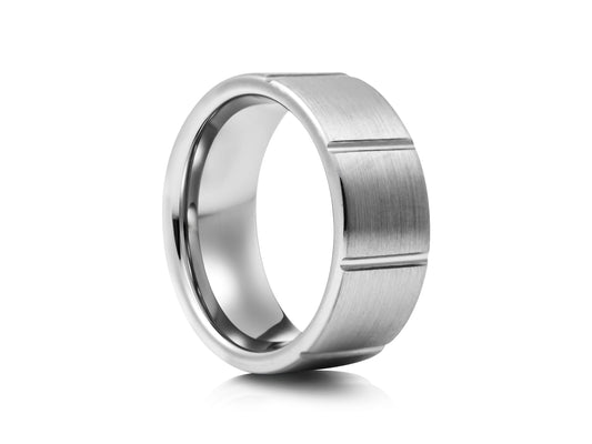 Grey tungsten with grooves