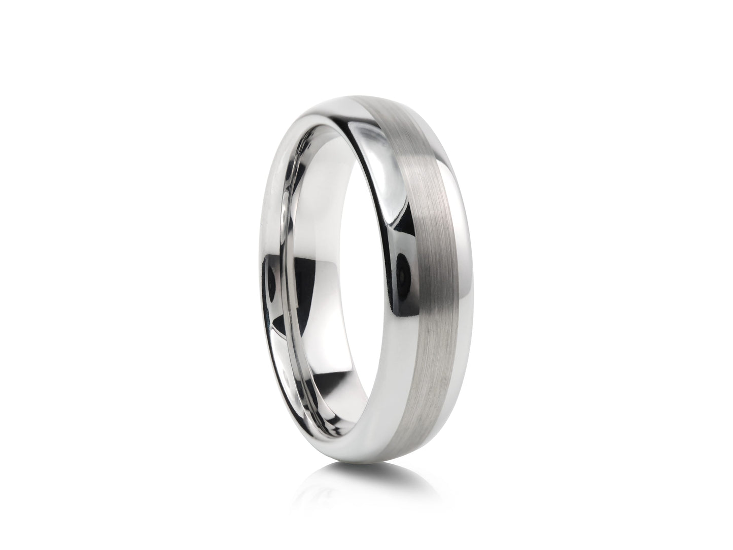 Grey tungsten ring