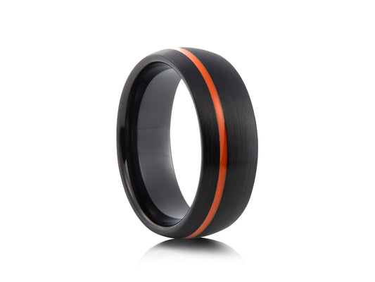 Black tungsten with orange detail