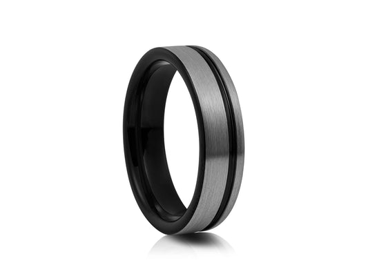 Grey tungsten with black detail