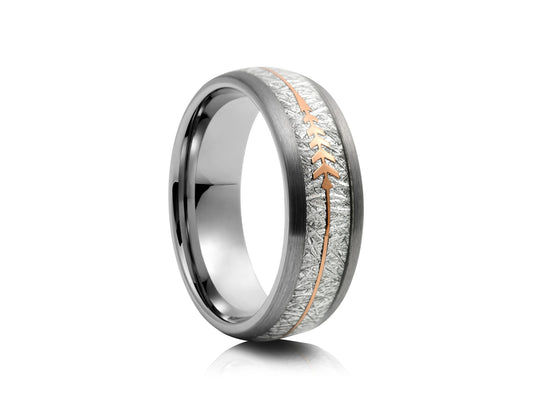 Grey tungsten with meteorite