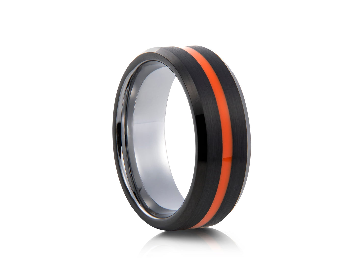Black tungsten with orange detail