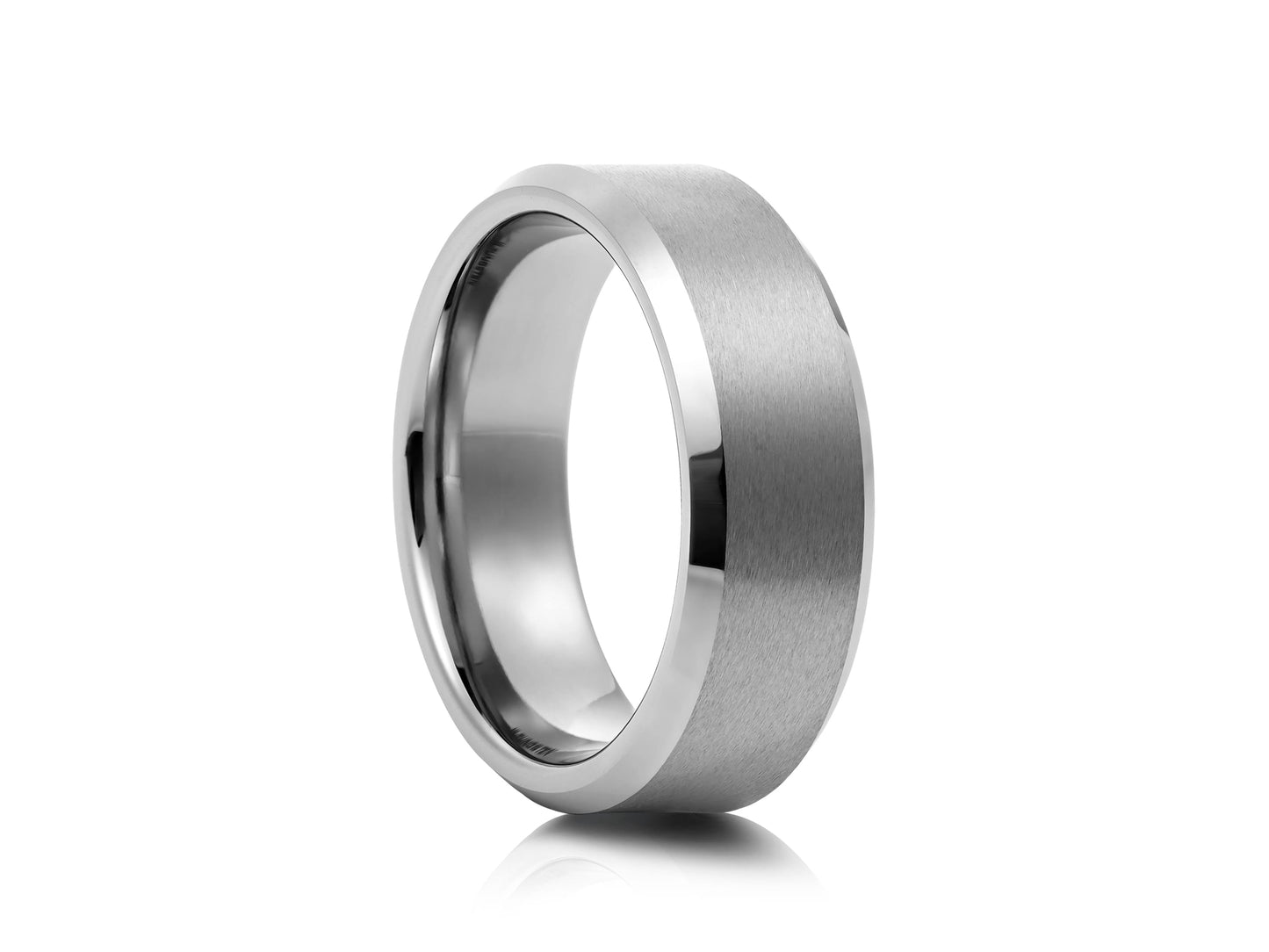 Grey tungsten ring