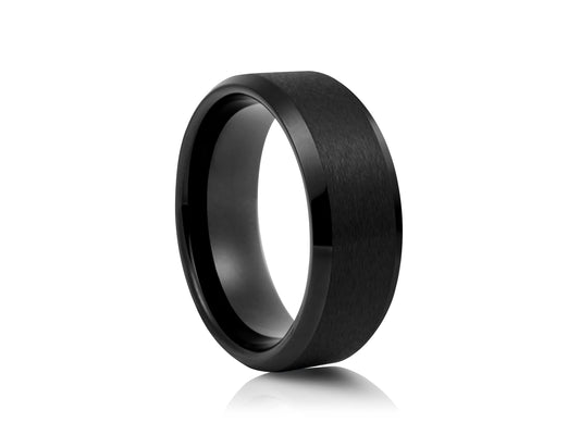 Black tungsten ring
