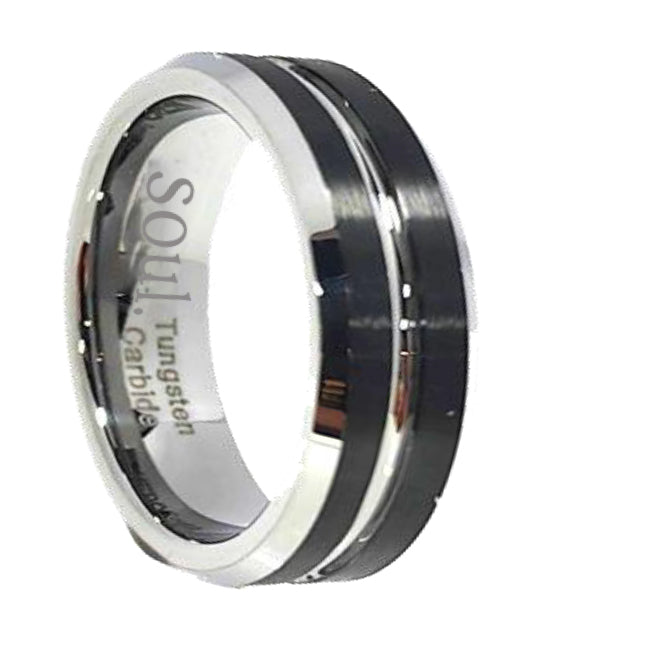 Black tungsten with grey detail