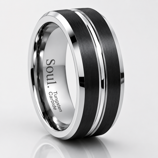 Black tungsten with grey detail