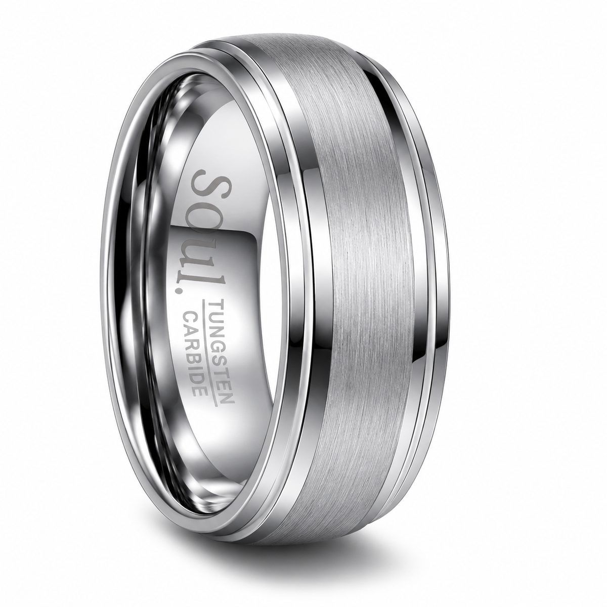 Grey tungsten ring