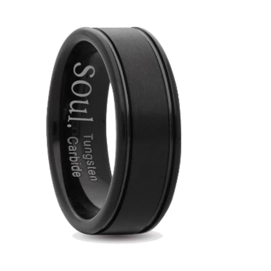 Black tungsten ring