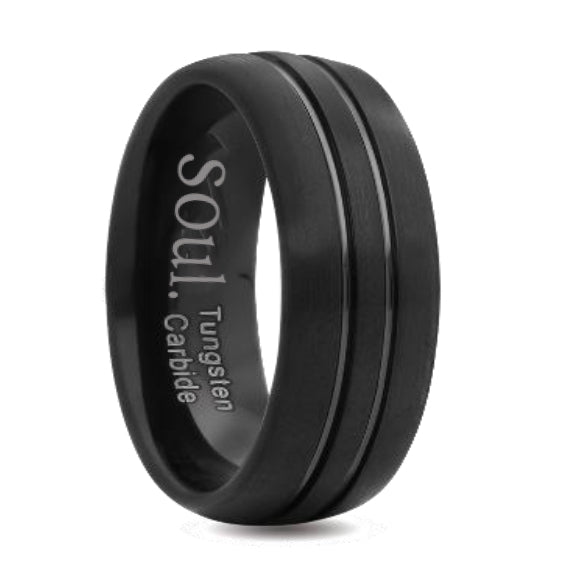 Black tungsten ring
