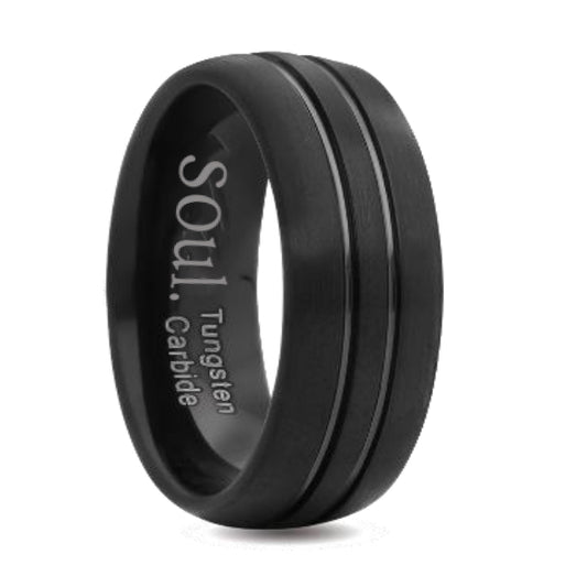 Black tungsten ring
